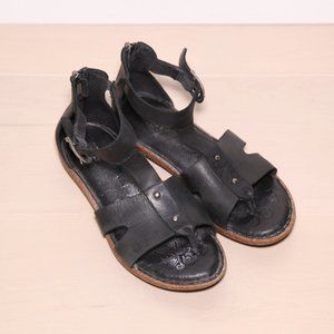 Born Black Leather Sandals